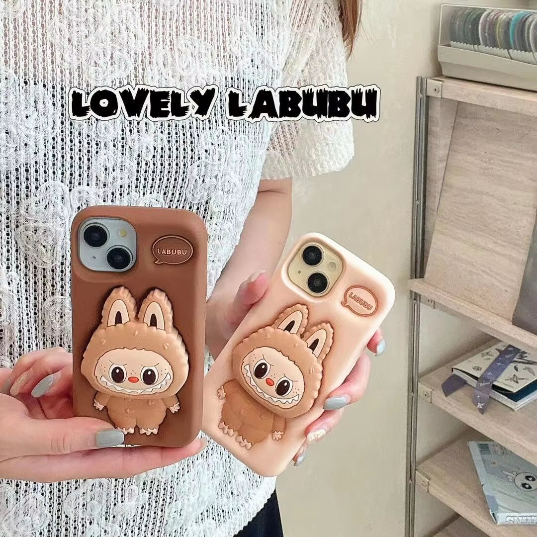 New Kawaii Labubu Cell Phone Cases Cartoon Sanrio Cute for Iphone15Promax for Iphone13Pro Case 14Pro Anti-Slip 15Pro