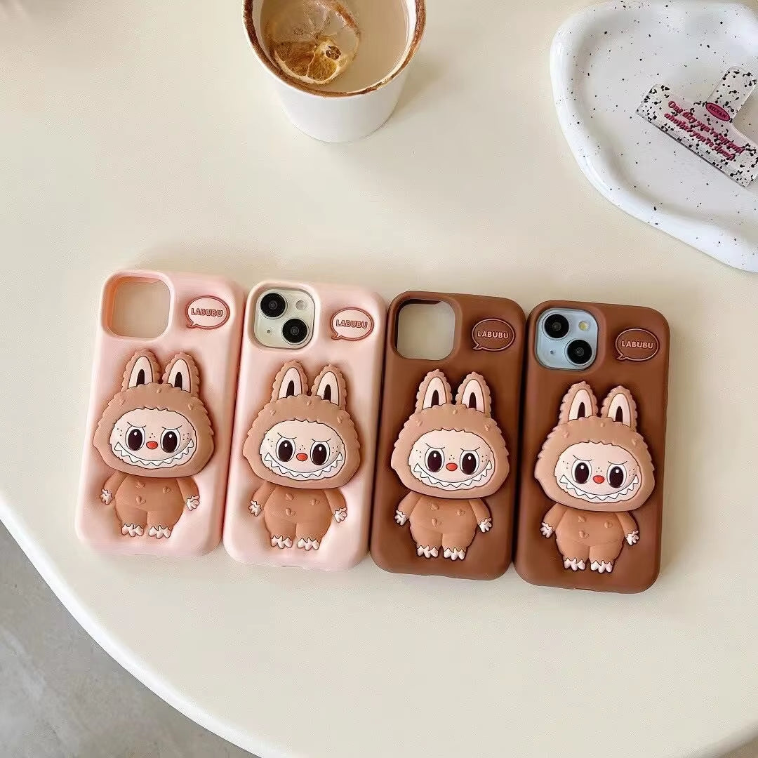 New Kawaii Labubu Cell Phone Cases Cartoon Sanrio Cute for Iphone15Promax for Iphone13Pro Case 14Pro Anti-Slip 15Pro