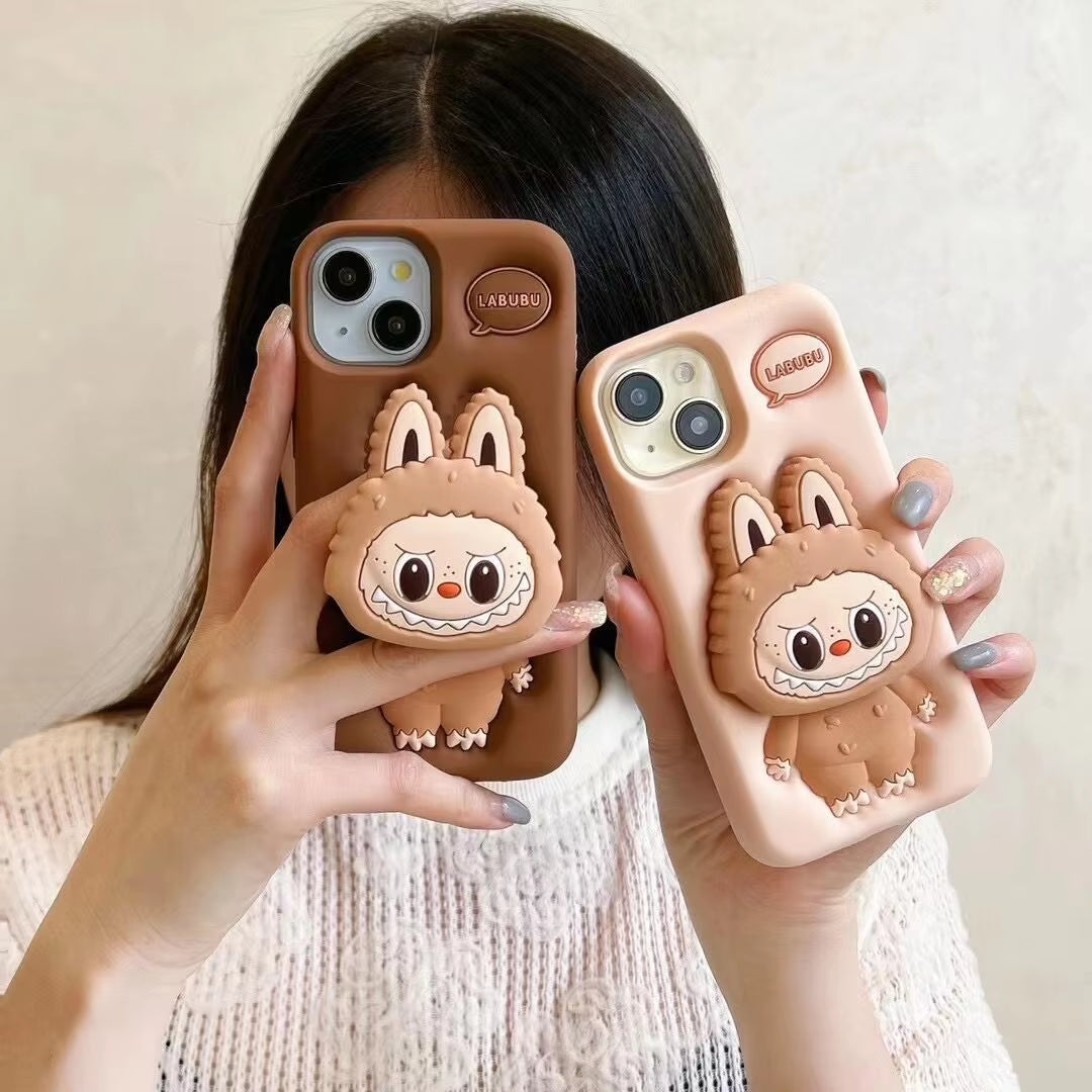 New Kawaii Labubu Cell Phone Cases Cartoon Sanrio Cute for Iphone15Promax for Iphone13Pro Case 14Pro Anti-Slip 15Pro