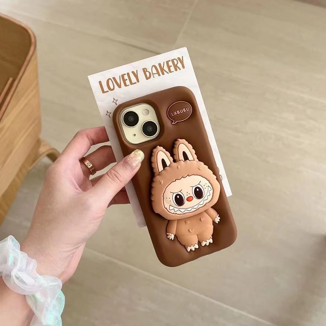 New Kawaii Labubu Cell Phone Cases Cartoon Sanrio Cute for Iphone15Promax for Iphone13Pro Case 14Pro Anti-Slip 15Pro